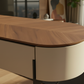 Petal Harmony TV Stand – Rounded End Detail