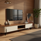 Petal Harmony TV Stand – Walnut Low Angle