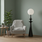 Point Floor Lamp in Scandinavian Corner
