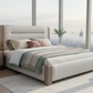 Prestige Grande Leather Bed - Misty Cityscape Dawn