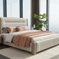 Prestige Grande Leather Bed - Morning Mist
