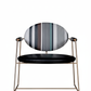Reframed Striped Lounge Chair