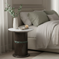 Ribbed Cylinder Marble Side Table - Lifestyle 2