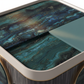 Roman Temple End Table - Marble Detail