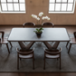 Romont Mid-Century Modern 7PC Dining Table Set Angle 2