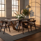 Romont Mid-Century Modern 7PC Dining Table Set Lifestyle 2