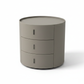 Round Nightstand 45-Degree White Background