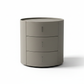 Round Nightstand Front White Background