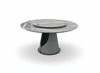 Roxanda Dining Table - Pure White Background
