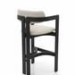 Selene Bar Stool Back Three-Quarter View