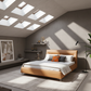 Sienna Modern Leather Bed - Lifestyle 2