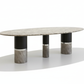 Silver Star Dining Table - Pure White Background