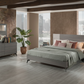 Slate Upholstered Bed - Lifestyle 4