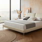 Sleek Horizon Leather Bed - Lifestyle 1