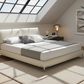 Sleek Horizon Leather Bed - Lifestyle 2