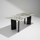 Snowpeak Marble Dining Table Chiaroscuro