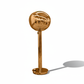 Solis Brass Floor Lamp - Diagonal Elongated Shadow