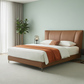 Solvan Leather Crown Bed in Mint Green Room