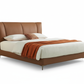Solvan Leather Crown Bed with Dark Shadow