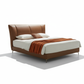 Solvan Leather Crown Bed with Long Shadow