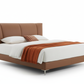 Solvan Leather Crown Bed with Short Shadow