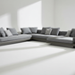 Sonna Sectional - White Background Diagonal Shadows