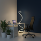Spiral Glow LED Floor Lamp in Office