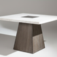 Square Marble Inset Dining Table - Chiaroscuro