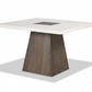 Square Marble Inset Dining Table - Product Shot 2