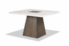 Square Marble Inset Dining Table - Product Shot 2