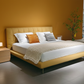 Stitch Platform Bed in Ochre Room