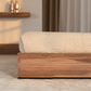 Sycamore Walnut & Fabric Bed - Angle 3