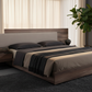 Sycamore Walnut & Fabric Bed - Lifestyle 1