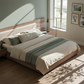 Sycamore Walnut & Fabric Bed - Lifestyle 2