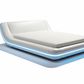 Tavia Modern Minimalist Bed with LED Lights - Diagonal Left Shadow