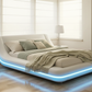 Tavia Modern Minimalist Bed with LED Lights - Minimalist Morning