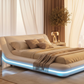 Tavia Modern Minimalist Bed with LED Lights - Sunset Glow