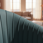 Teal Barrel-Back Dining Chair - Angle 1
