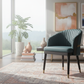 Teal Barrel-Back Dining Chair - Lifestyle 1