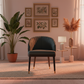 Teal Barrel-Back Dining Chair - Lifestyle 6