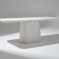 Terrazzo Cone Pedestal Dining Table - Chiaroscuro