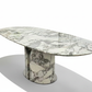 Tezin Granite Dining Table - Pure White Background