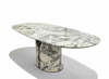 Tezin Granite Dining Table - Pure White Background