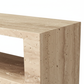 Travertine Console Table - Angle 4