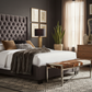Tufted Wingback Platform Bed - Richly Styled Golden Hour