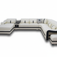 U-Shaped Sectional Sofa with Shadow