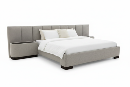 Upholstered Bed - 45 Degree View