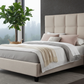 Upholstered Panel Platform Bed - Morning Mist