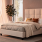 Upholstered Panel Platform Bed - Sunset Magic