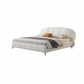 白色Urban Arch Leather Bed